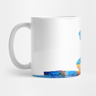 Kayak in watercolor Mug